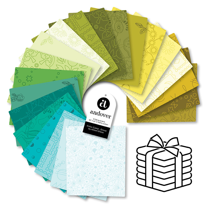 Color Camp - Grove Fat Quarter Bundle (21)