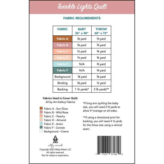 Twinkle Lights Quilt Pattern - Abby Maed