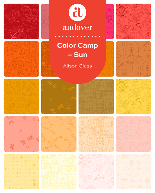 Color Camp - Sun Fat Quarter Bundle (21)