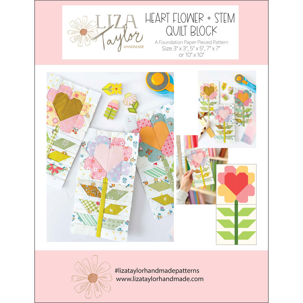 Heart Flower - Liza Taylor Handmade