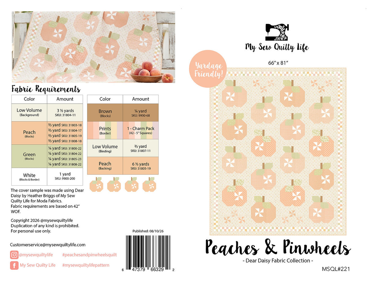 Peaches & Pinwheels - My Sew Quilty Life