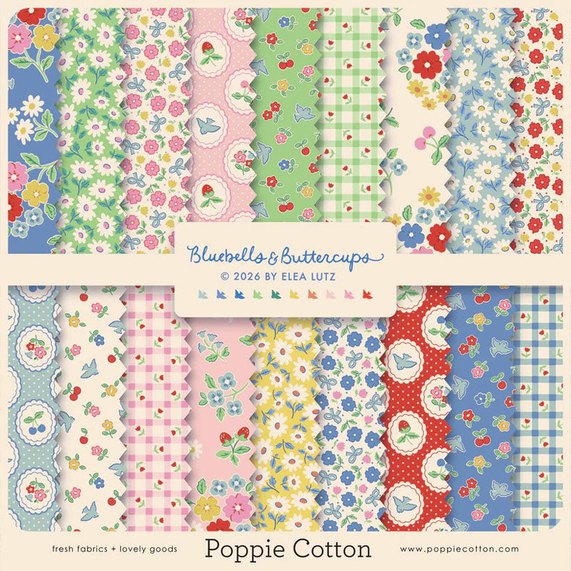 Bluebells and Buttercups - Fat Quarter Bundle (18)