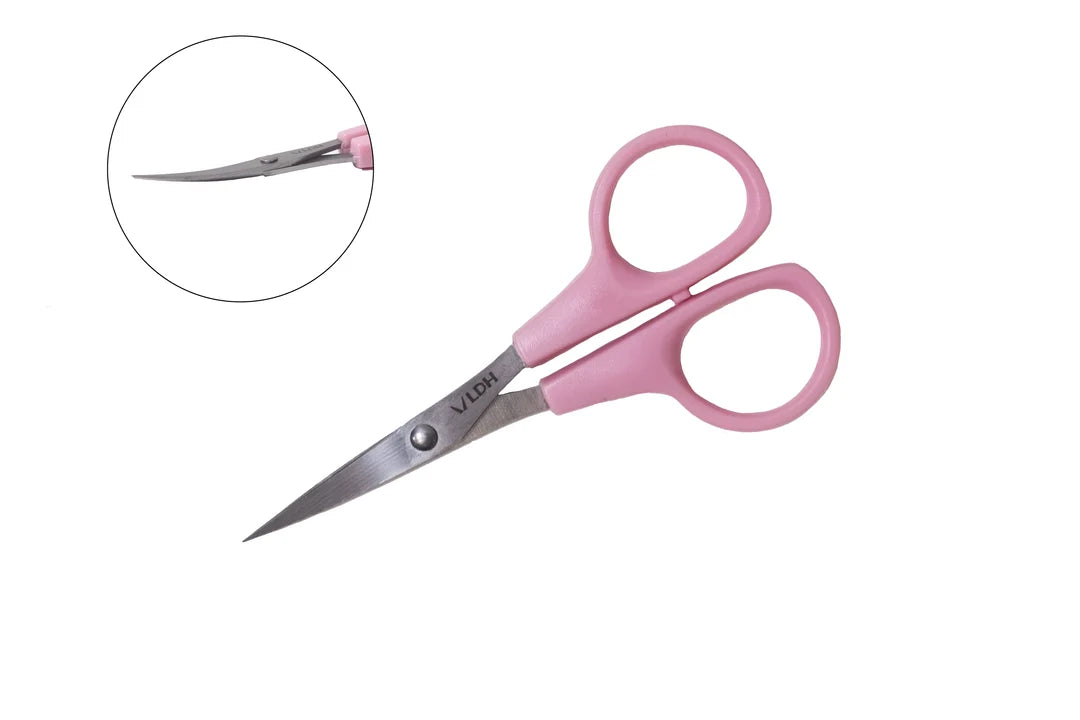 LDH - Curved Blade Embroidery Scissors - Pink 4.75"