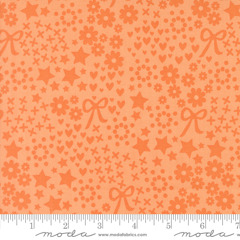 PREORDER || Maker's Delight - Doodles Florals Bows Stars Hearts Cantaloupe