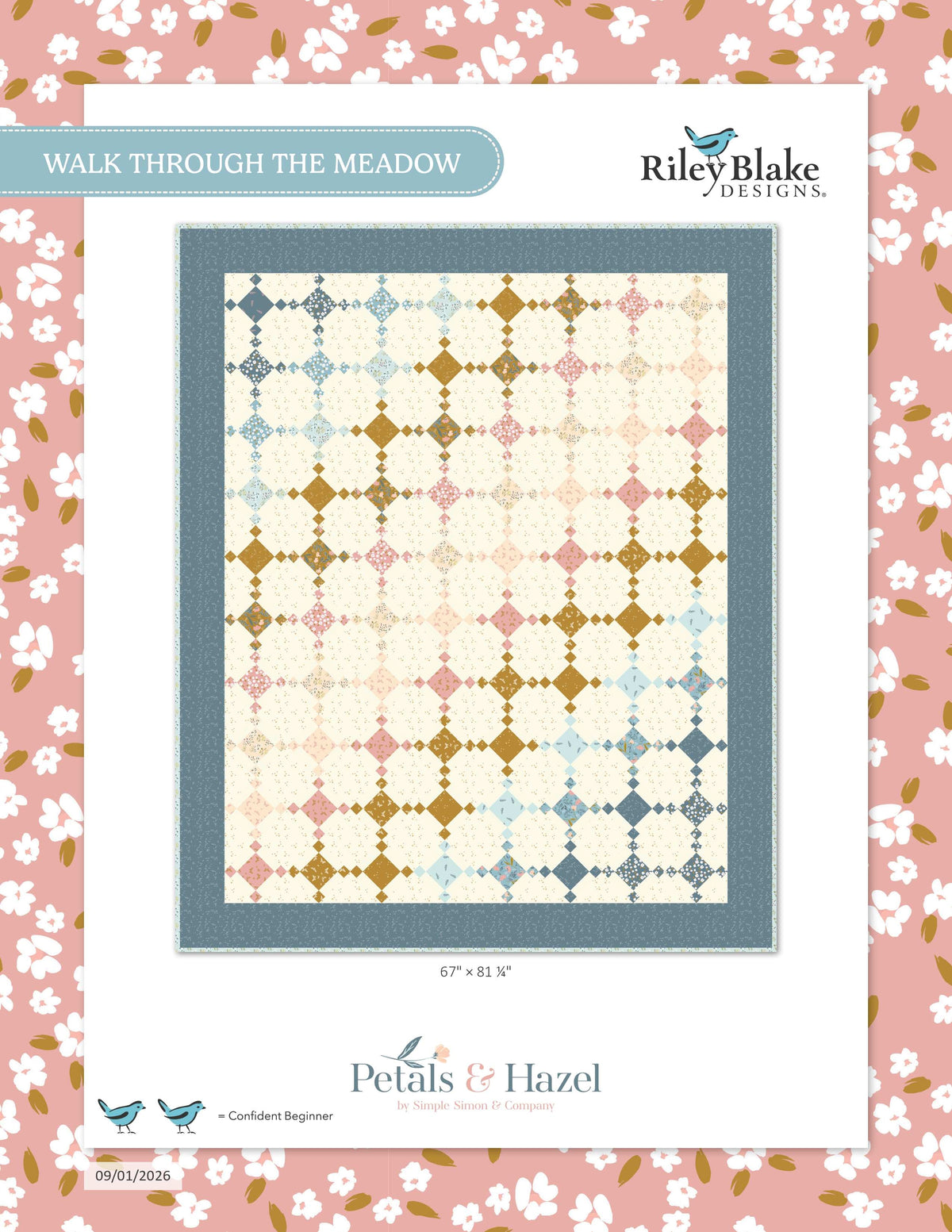 Petals & Hazel - Walk Through the Meadow Quilt Kit (67" x 81 1/4")