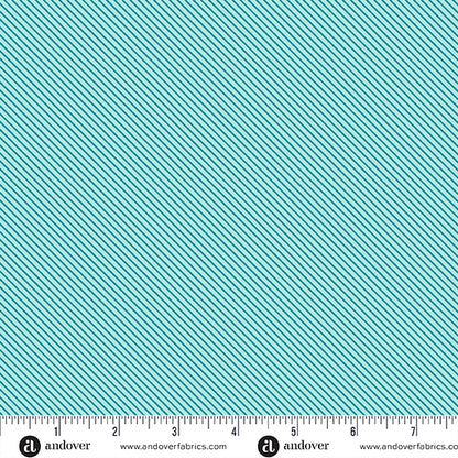 PREORDER || Patchwork & Petals - Sweet Stripe Aqua