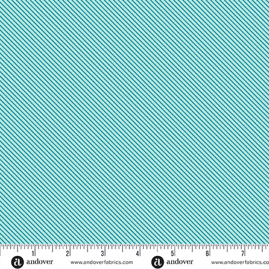 PREORDER || Patchwork & Petals - Sweet Stripe Aqua
