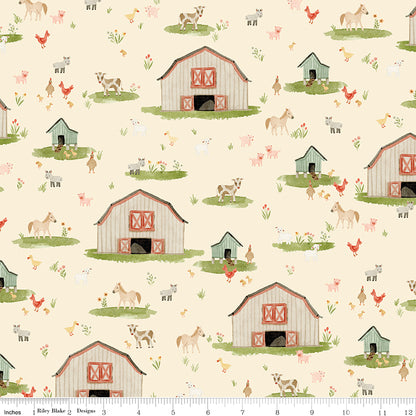 PREORDER || Lil' Farm Friends - Fat Quarter Bundle (18)