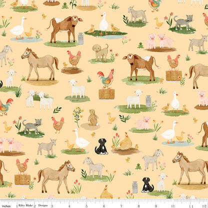 PREORDER || Lil' Farm Friends - Fat Quarter Bundle (18)