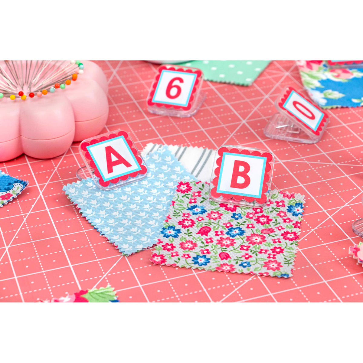 It's Sew Emma - AlphaClippies Alphabet Clips Pink - 36 Count