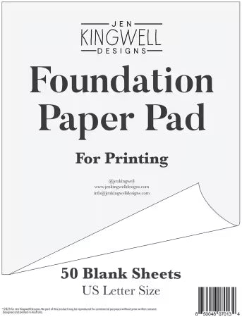 Jen Kingwell - Foundation Papers - Blank US Letter Page Size