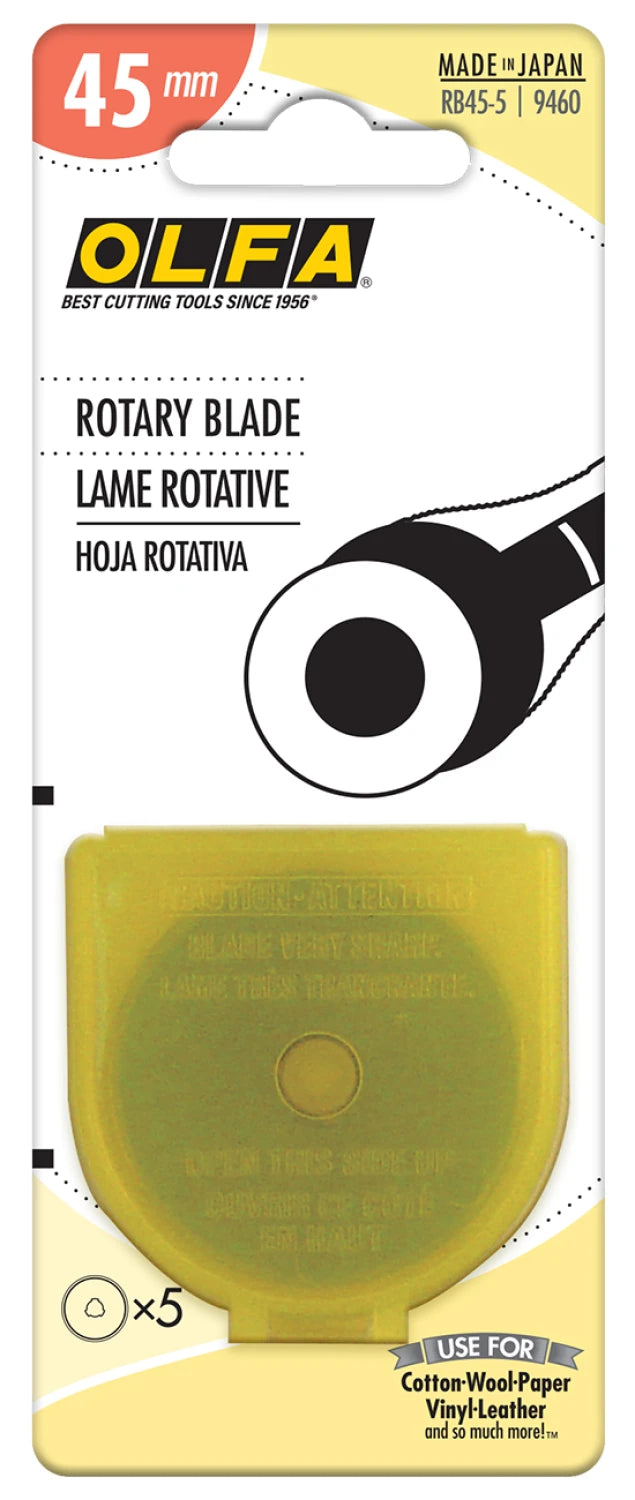 Olfa - Rotary Blade 45mm- 5 Count
