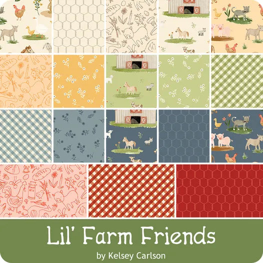 PREORDER || Lil' Farm Friends - Fat Quarter Bundle (18)