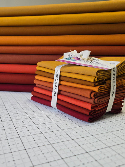 Bella Solids Autumn - Fat Quarter Bundle (9)