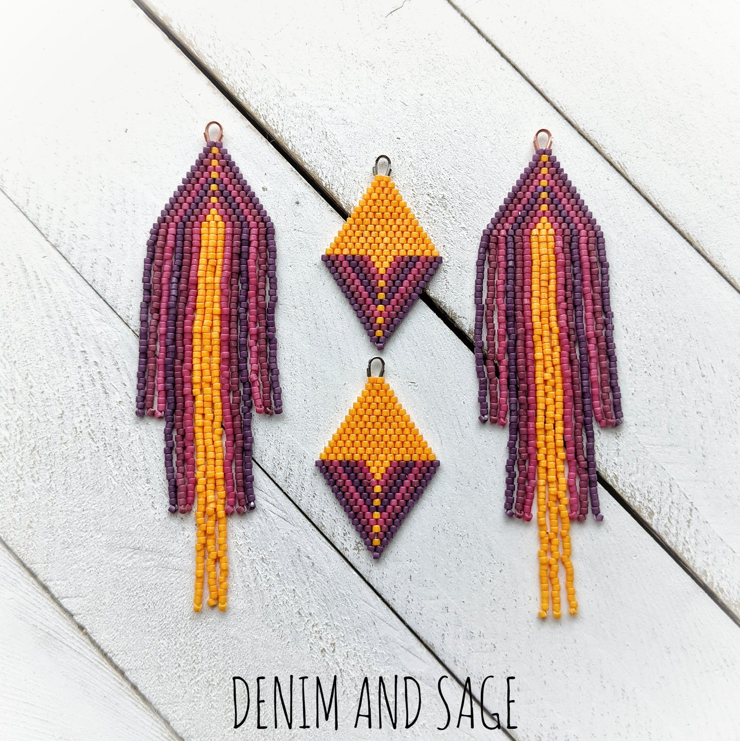 Harvest sunset earrings
